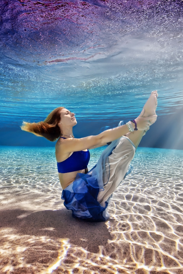 yoga dưới nước