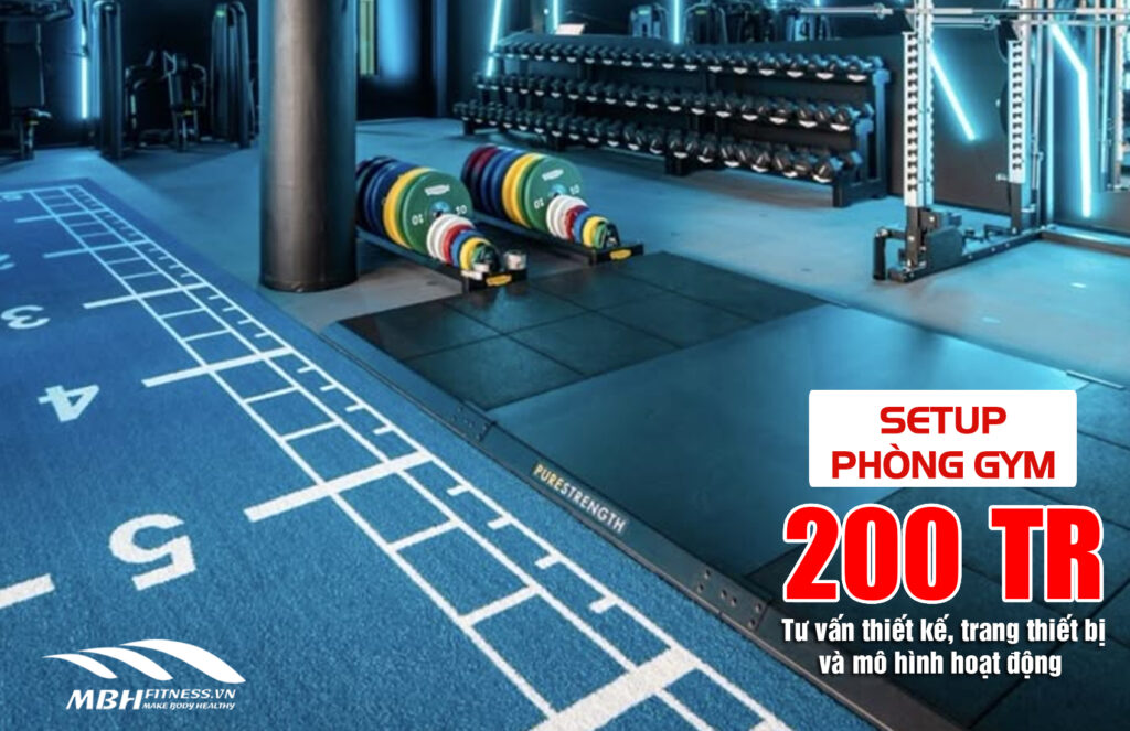setup phòng gym 200 triệu