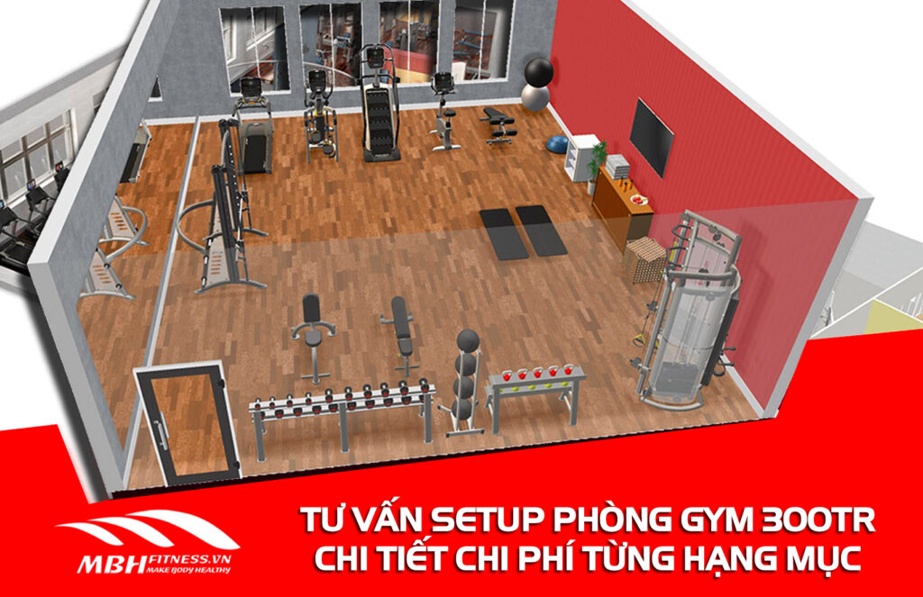 setup phòng gym 300 triệu