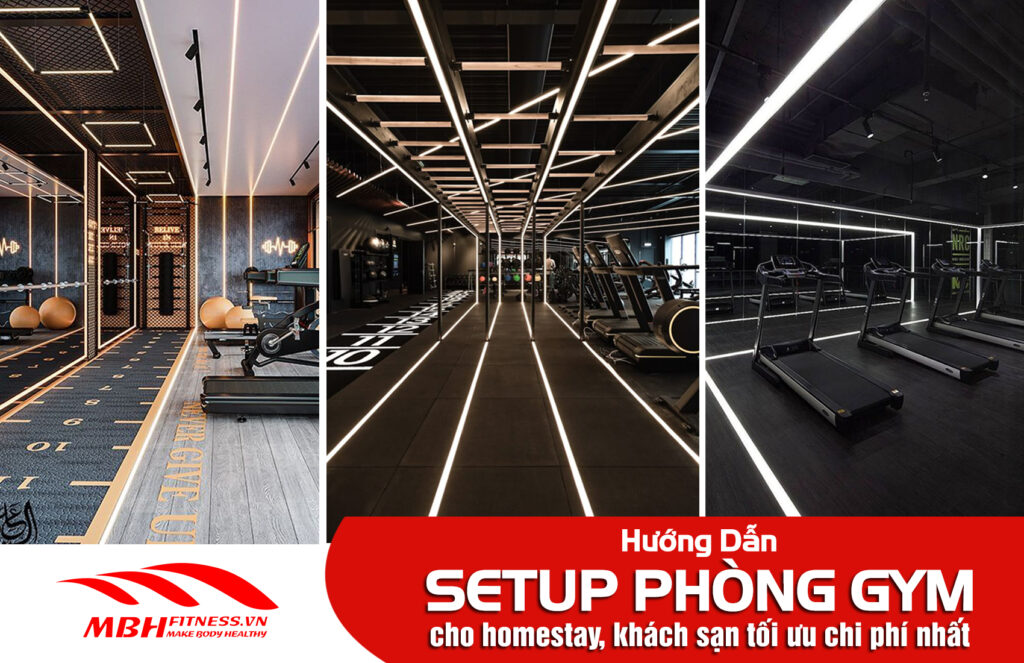 setup phòng gym homestay