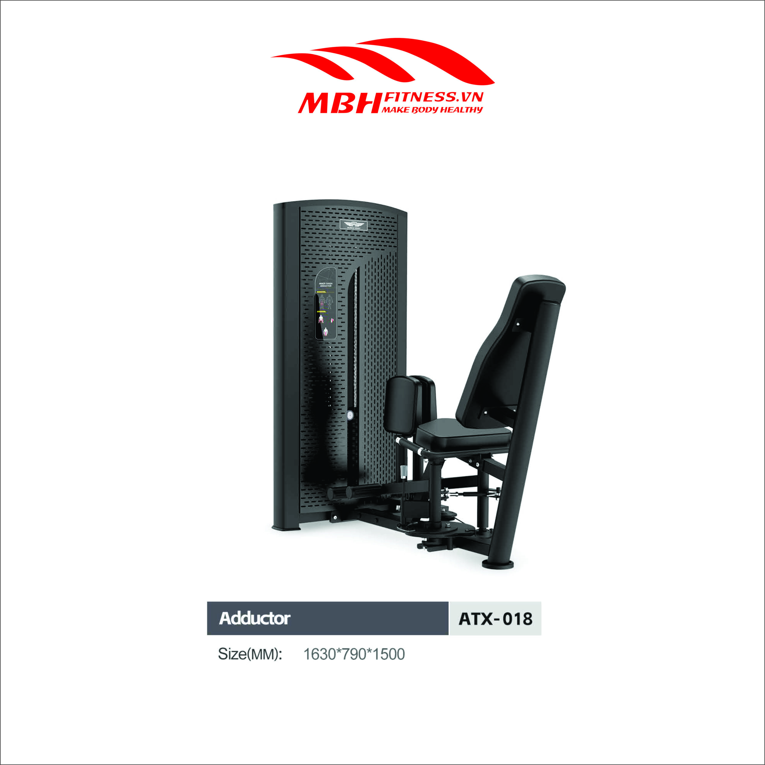 Máy tập đùi trong ATX-018 Máy tập đùi trong ATX-018