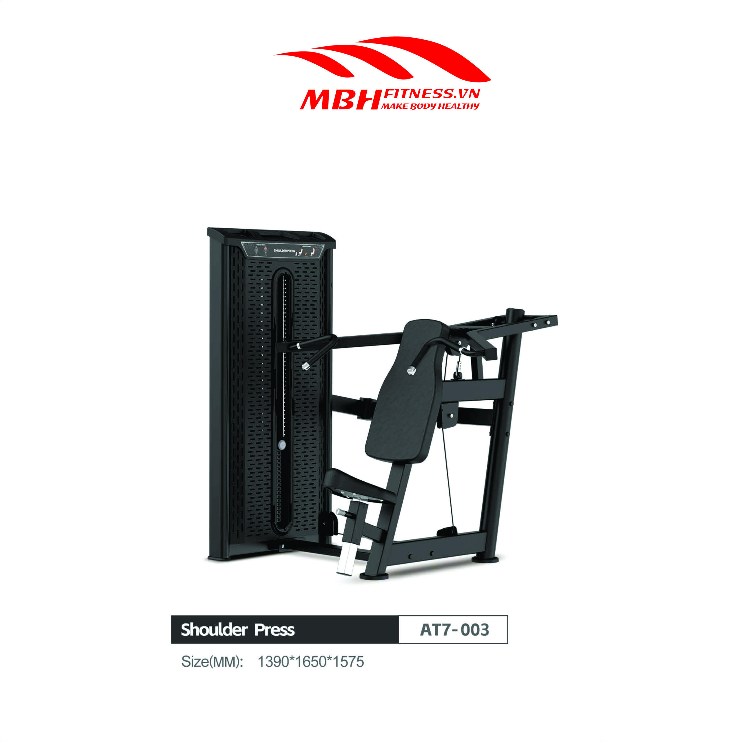 Máy đẩy vai AT7-003 (Shoulder Press) Máy đẩy vai AT7-003 (Shoulder Press)